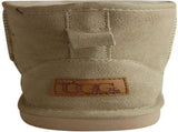 Jillaroo Womens UGG Boots Genuine Sheepskin Suede Leather Moccasins - Beige - 6 V563-GROSBY-401239-BG-6