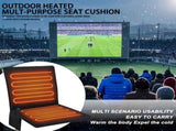 Portable Heated Seat Cushion Foldable Heating Pad 3-Mode Adjustable USB-Powered - Black - Size 45cm V1102-102-11517-BLK-45CM