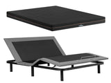 Artiss Queen size bed frame with Giselle Bedding Queen Mattress, adjustable bed Base Combo for EAB-8183-SHADOW-18-Q