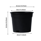 7 Gallon Nursery Pots , Heavy Duty Containers with Drainage Holes for Indoor/Outdoor Plants, V1369-AZ3-W-15042