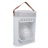 Portable Air Conditioner Fan White USB Plug In 3 Speeds Evaporative Air Cooler with Humidifier Timer V1294-YM0901-3113250123411