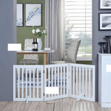 Three Panel Freestanding Dog Gate, White V568-GMW-265-W
