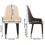 2X Dining Chair Anti-scratch Leather Padded Seat Kitchen Chair V767-JJ-XD1177-BH2-V1