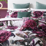 Bianca Abigail Berry Floral Printed Quilted Bedspread Set Super King V442-BCA-BEDSPREAD-ABIGAIL-BERRY-SK