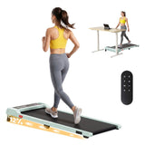 Everfit 3 in 1 Walking Pad Treadmill 12% Incline Under Desk Treadmills for Home Gym 40cmBelt Green TMILL-400-2INC-GN