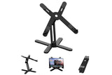 360 Degree Rotating Aluminum Laptop Stand Adjustable Desktop Holder for Notebook - Black V1263-JX-6315