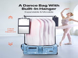 Dance Bag with Garment Rack, 736.6 mm Rolling Dance Duffel, with Wheels, USB Port, Height Adjustable V952-SGMLDYJDWDD2DIMNH001V0