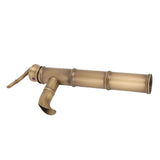 All Copper Antique Faucet 3 Sections Bamboo Joint Single Hole Basin Tap Bevel Mouth Toilet Cold Hot V1294-YM0626-3112220094011