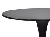 Levede 2x Round Bar Table Pub Tables Black CH1103-2-BK