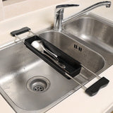 Heavy-Duty Stainless Steel Kitchen Multi-Purpose Drain Rack with Versatile Cutlery Basket and Cup V1341-ZY-RU3RGSZP-BLACK-A1