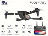 **E88 PRO All-in-One Gesture-Controlled Aerial Drone Dual Adjustable HD Cameras 3-Speed Wind V1106-E88PRO001