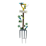 Colour Fork Garden Stake / Wall Decoration 97cm V637-71304FRK