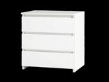 Levede Bedside Table Side Table 3 Drawers Storage Nightstand Bedroom Cabinet NI1081-WH-AU