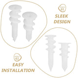 300Pcs White Plastic Drywall Anchors Heavy Duty Screw in Wall Anchors for Secure Fastening and Use V1366-AZ2-W-19478