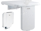 Folding ABS Shower Seat, 15.7'' x 16.7'' Unfolded, Wall Mounted Fold Up Shower Bench with 440 lbs V952-SLKABSZCTWKB4ALIHV0
