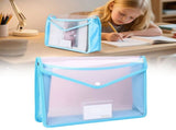 Clear Document Folders Plastic Envelopes Poly Envelopes File Envelopes with Label Pocket and Snap V1192-AZ-W-32182