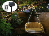 Solar LED Rope Lights Christmas Decorative Light 32.8ft 100 LEDs Remote Control 8 Light Modes Timing V1294-YM0901-H36131WW