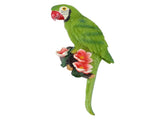Parrot Sculpture Resin Bird Figurine Half Face Hanging Sculpture for Wall Tree Living Room Balcony V1294-YM0901-3111250017112