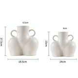Small Bright Gray Ceramic Vase For Home Decor And Dried Flower Arrangements PRL-7107722750DBT