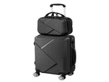 Slimbridge 2pcs 20"Travel Luggage Set Black LG1006-BK_NZ