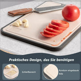 1 Piece Reversible Cutting Board Titanium PP or Stainless Steel PP Non-Slip Durable Food Grade, V1188-MS-325-1415