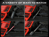 SWANLAKE 74Pcs Magnetic Nut Driver Set Impact Drill Socket Adapter Power Bit V465-66169