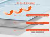 Double Reflective Insulation Roll, Non-Perforated Woven Fabric Radiant Barrier, 0.15mm 38.1m x V952-LBPEBZBRFSFSYGF6I001V0