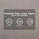 Sarantino 3 Seater Modular Faux Linen Fabric Sofa Bed Couch Light Grey SOFA-M2830-LNN-LGY