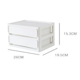 Storage Drawer Multi Layers Stackable Dustproof Desktop Storage Box Organizer for Student Dormitory V1294-YM0521-3117230084711