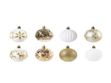 40PCS Xmas Tree Ball Plastic Lightweight Easy to Hang Ball Xmas Ball Decorations Ornaments for V1294-YM0901-3115240093211