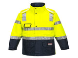HUSKI Transit Hi Vis Waterproof Jacket Industrial Workwear Reflective UPF 50 V563-HUSKI-918095-XXL112CM