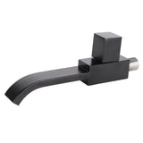 G1/2 Wall Mounted Wash Basin Sink Faucet Cold Water Tap Bathroom Accessories Matte Black V1294-YM0901-3112200099811