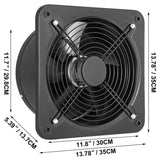 12 Inch Industrial Ventilation Extractor ventilation fan commercial air blower fan Metal Axial V952-PQFJYNF-300-2T001V7