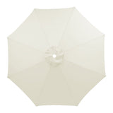 Patio Replacement Canopy, 6 Ribs Outdoor Canopy, Parasol Replacement Canopy V1192-AZ-W-29687