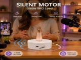 Rotating Display Stand, Dual Power Mode, Adjustable Speed and Bidirectional Rotation, for V1369-AZ3-W-12349