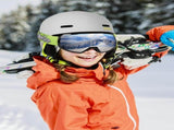 OutdoorMaster Children's Ski Helmet, Snowboard Helmet for Boys & Girls, Robust PC Shell & EPS Foam, V1168-KID-SKI202-GR-XS
