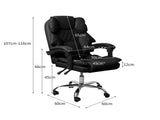 Levede Gaming Chair Office Computer Black No Footrest OF1037-BK-NOP
