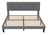 Levede Bed Frame Upholstered Platform Mattress Base Queen BF1077-Q-AU