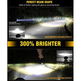 Inch Round LED Motorcycle Headlight White, 4 Lighting Modes V1237-MS-626-311