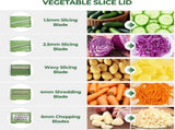 Salad Spinner Large, Vegetables Wash Bowl, Fruits & Herb Lettuce Dryer with 5 Blade Slicer Egg Yolk V1258-DP02-C-1394