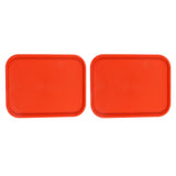 2Pcs Fast Food Tray Stackable Rectangular Light Weight Anti Slip PP Food Service Tray for V1294-YM0523-3118220048514