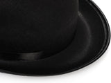 3 Pack Bowler Hat, 23" C Black Derby Felt Bolivian Costume Hat Accessories, Victorian Dress Up for V1259-DP01-A-852