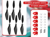 6 Sets Spare Rc Plane Propellers Airplane Carbon Fiber Nose Cone Compatible with Tr-p51 4 Channel V1259-DP01-A-5511