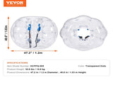 Inflatable Bumper Balls 2-Pack, 4FT/1.2M Body Sumo Zorb Balls for Teen & Adult, 0.8mm Thick PVC V952-QSNKCQPPQZJ4LJ1T5V0