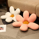 SOGA Pink Daisy Flower Shape Cushion Soft Leaning Bedside Pad Floor Plush Pillow Home Decor SCUSHION072