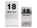 10PCS Table Number Cards Stainless Steel DoubleSided Digital Sign Seat Card 1120 Number V1294-YM0901-3118210195211