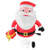 5.9FT Inflatable Father Xmas with Gift Box 190T Polyester IP44 Water Proof LED Lighted Blow Up Xmas V1294-YM0901-3111250201611