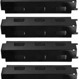 4 Pack Porcelain-Coated Steel Grill Heat Plates, Replacement Burner Covers for Char-Broil and V1189-LC-HW-00366
