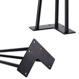 22'' Hairpin Legs 3-Rod Black Steel Mid Century for Coffee Table&Chair,Home DIY Furniture V1370-AZ4-01674