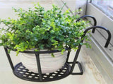 Hanging Railing Iron Planter Baskets Flower Pot Holder Hanger Metal Fence Rail for Patio Balcony V1294-YM0715-10326825